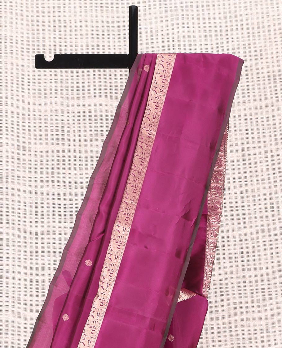 Magenta Vasundhara Lite Silk Mix Saree