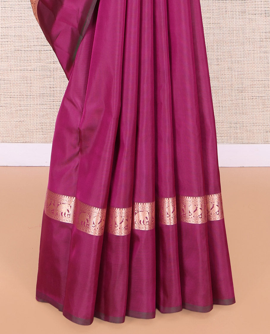 Magenta Vasundhara Lite Silk Mix Saree