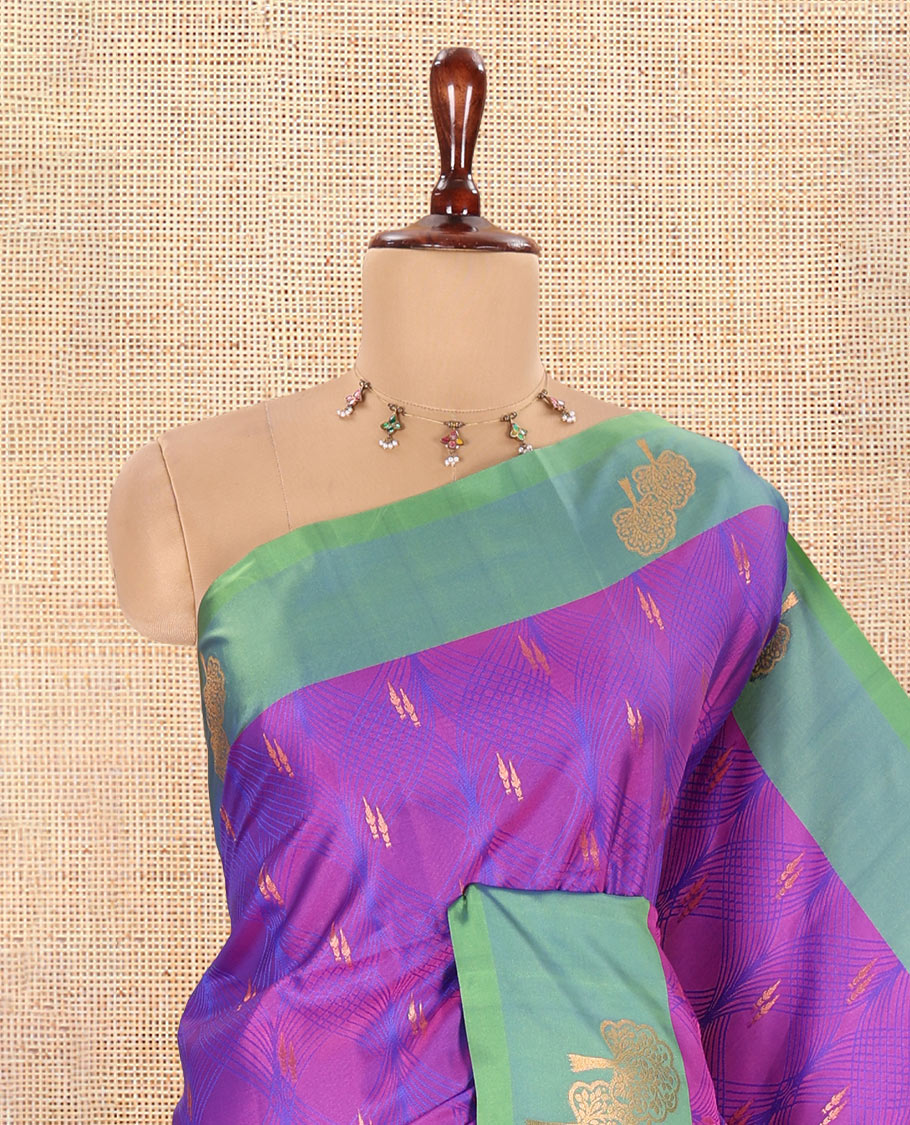Lavender Semi-Luxury Soft Silk Saree