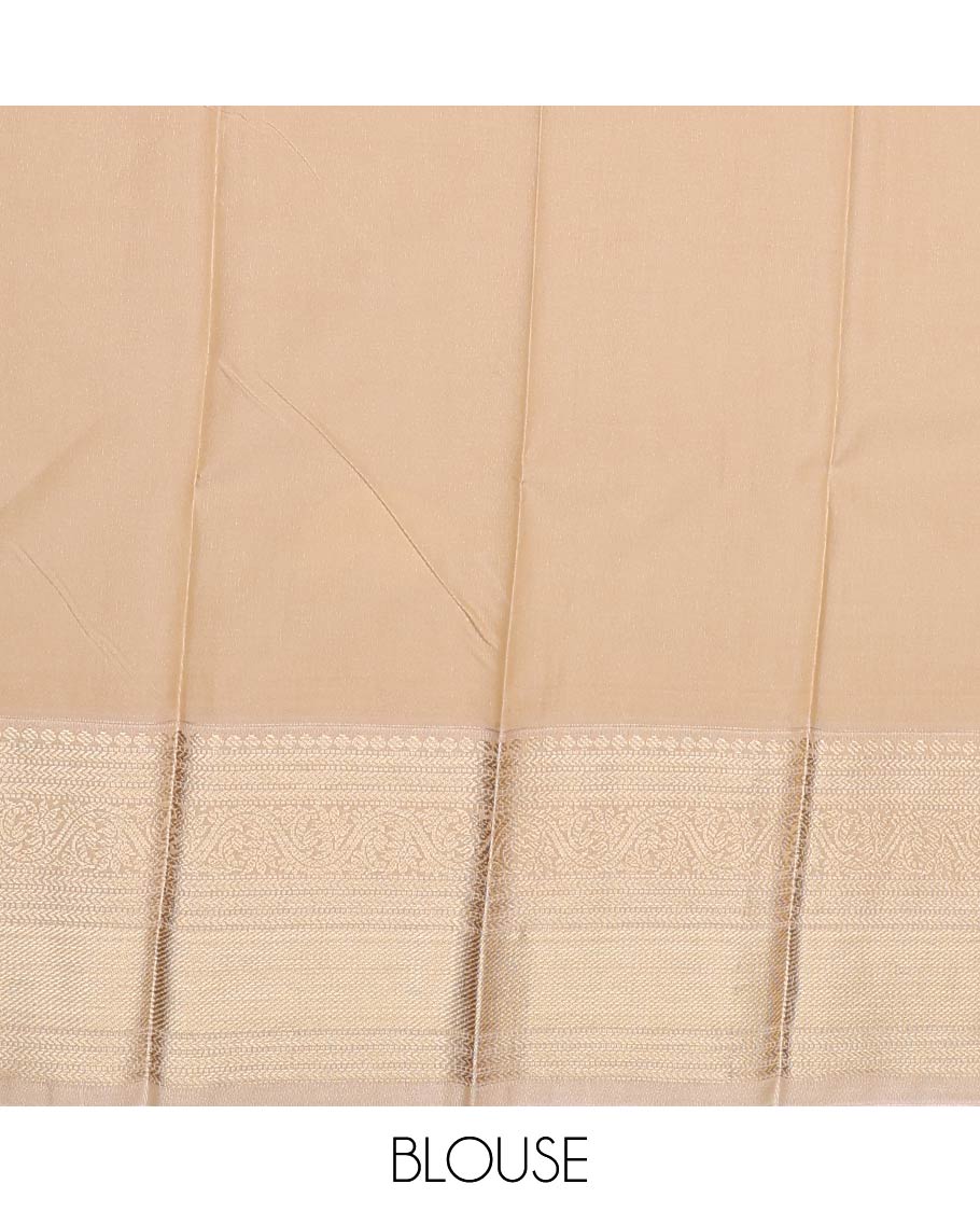 Navy blue zari butta enclosed checked gift saree, contrast traditional zari design rettai pettu border, and jaal pallu