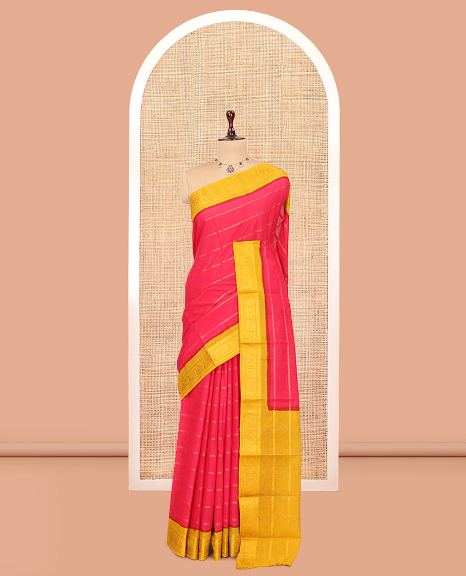 Red Sungudi Cotton Saree