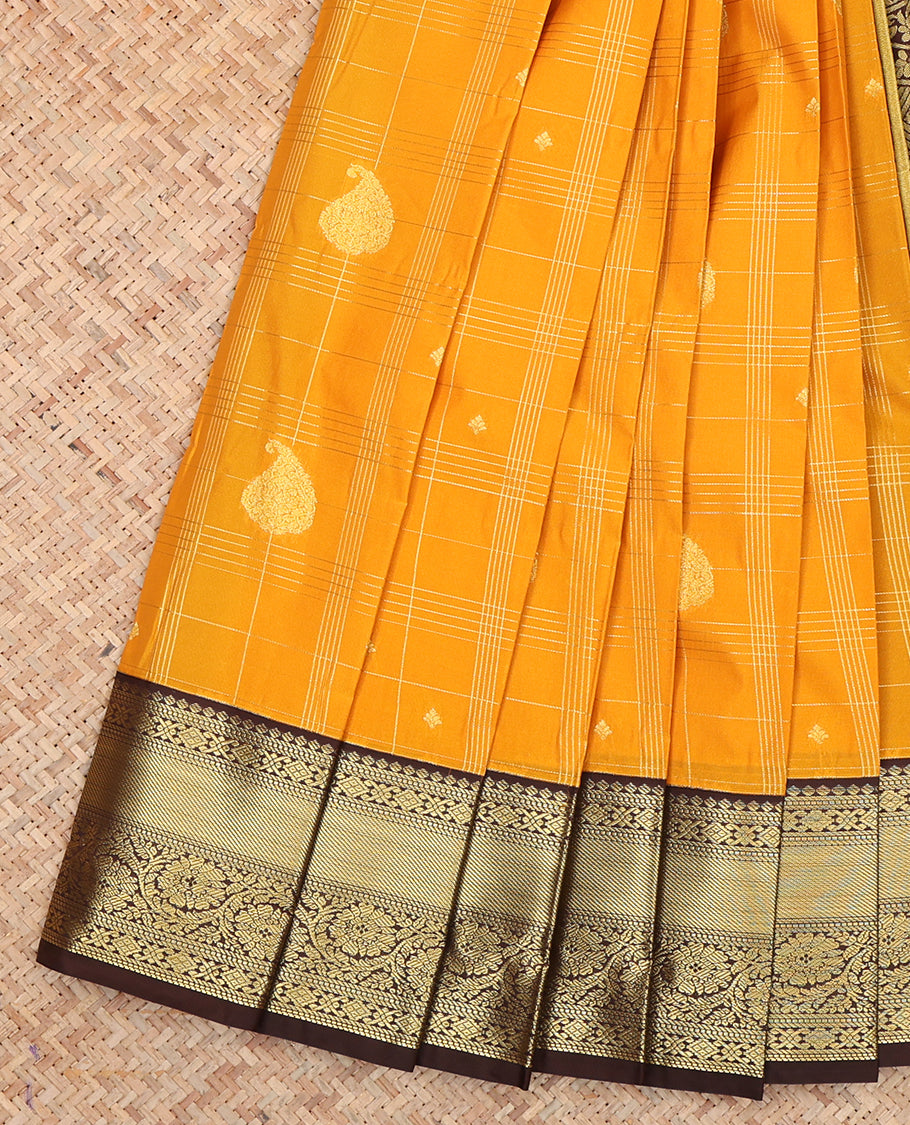 Yellow Budget Silk Saree