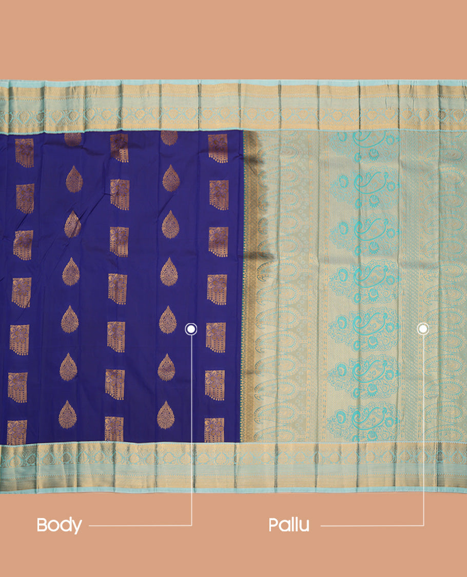 Blue Budget Silk Saree