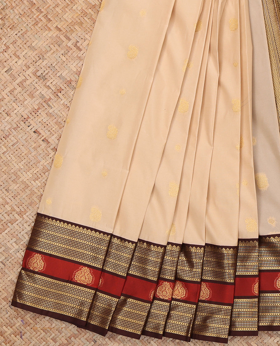 Light Sandal Budget Silk Saree