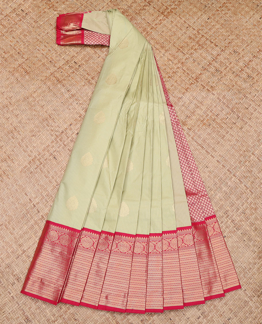 Pale Green Budget Silk Saree