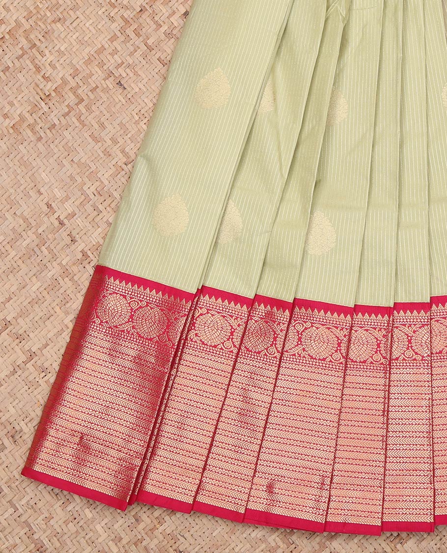 Pale Green Budget Silk Saree