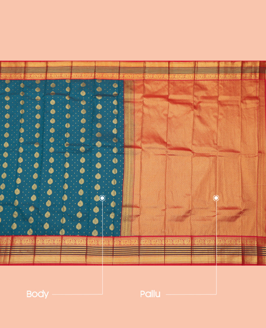 Blue Budget Silk Saree