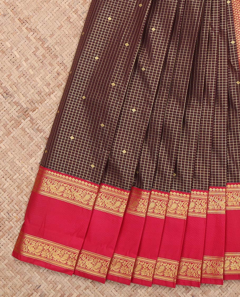 Brown Budget Silk Saree