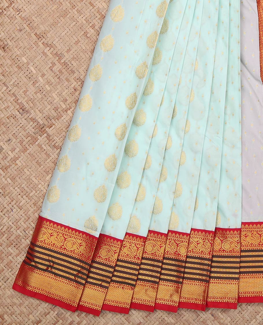 Pale Blue Budget Silk Saree