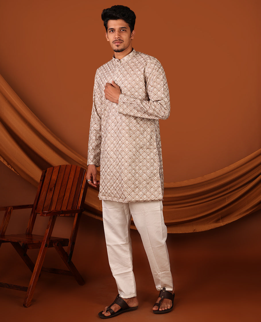 Brown Men's Kurta
