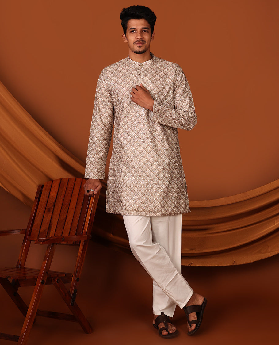 Brown Men's Kurta