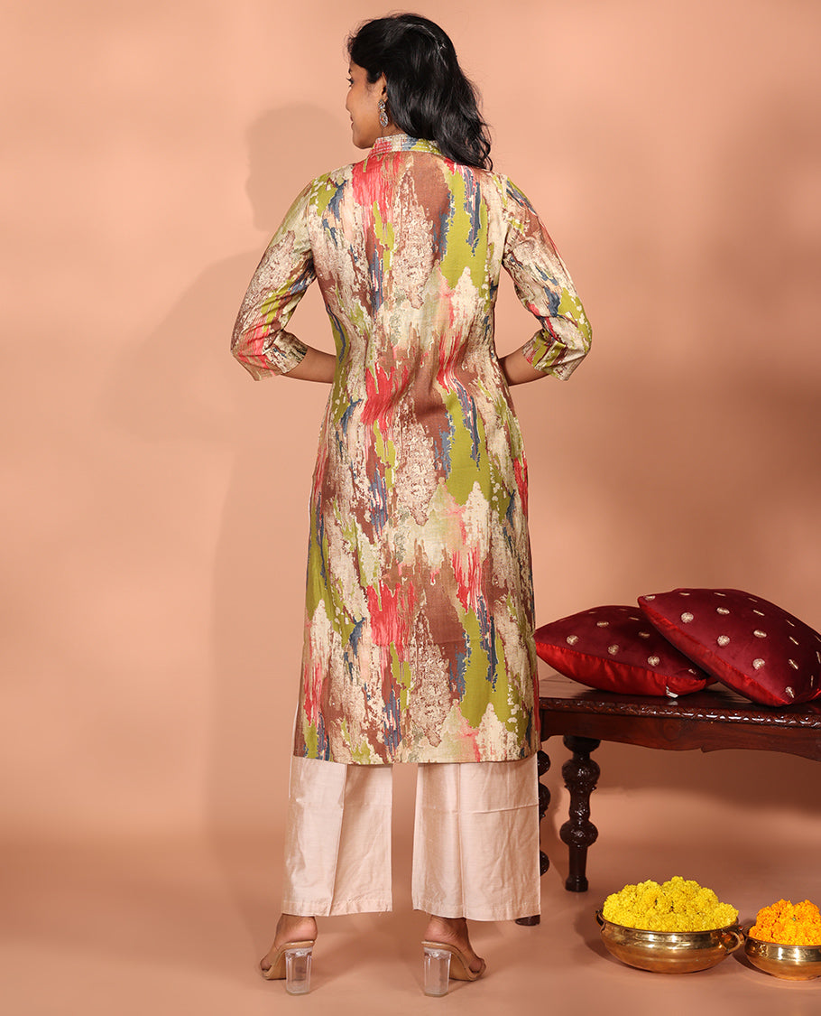 Multi-Color Vatican Readymade Kurti