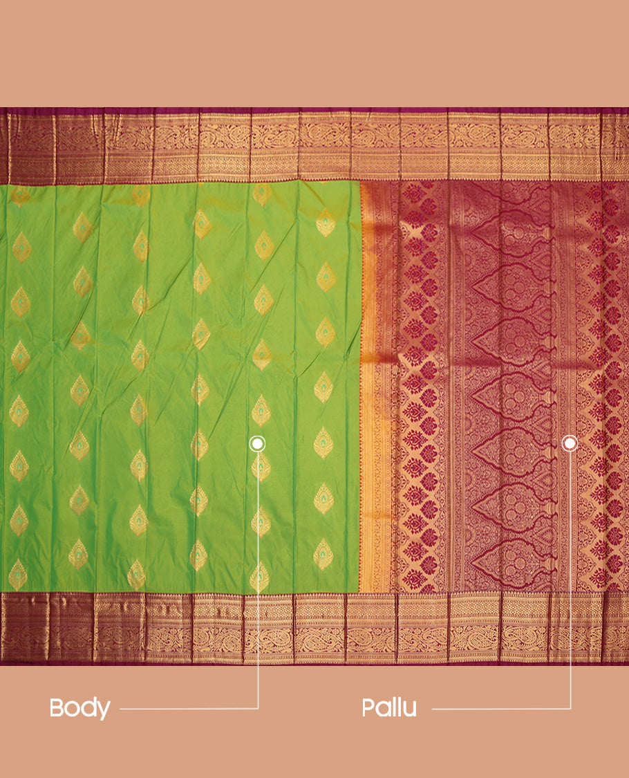 Green Budget Silk Saree