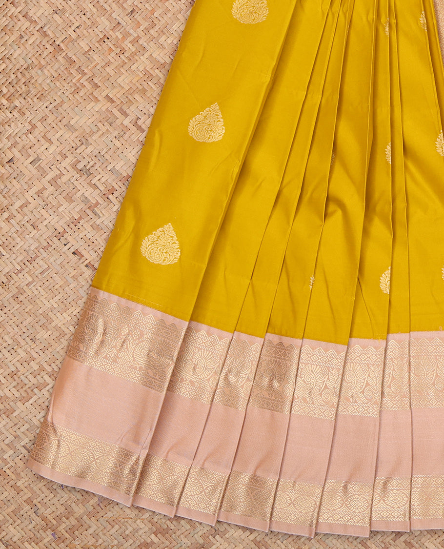 Yellow Budget Silk Saree