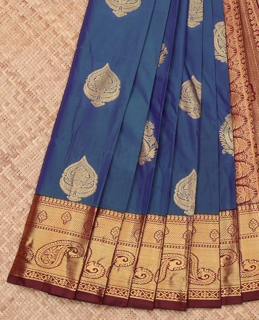 Blue Budget Silk Saree
