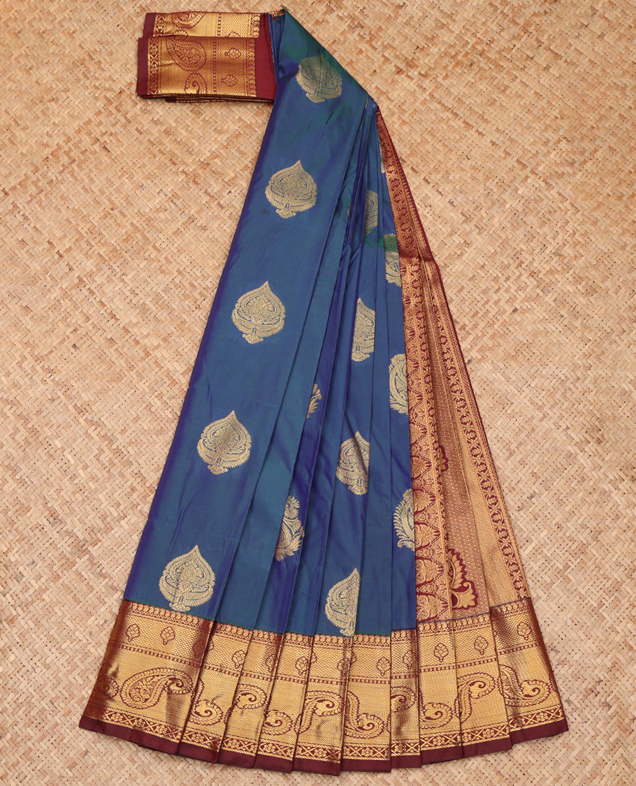 Blue Budget Silk Saree