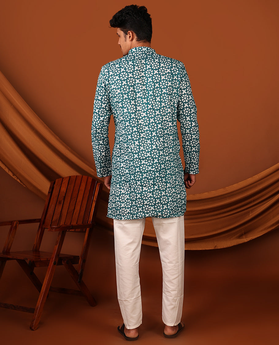 Blue Men's Kurta