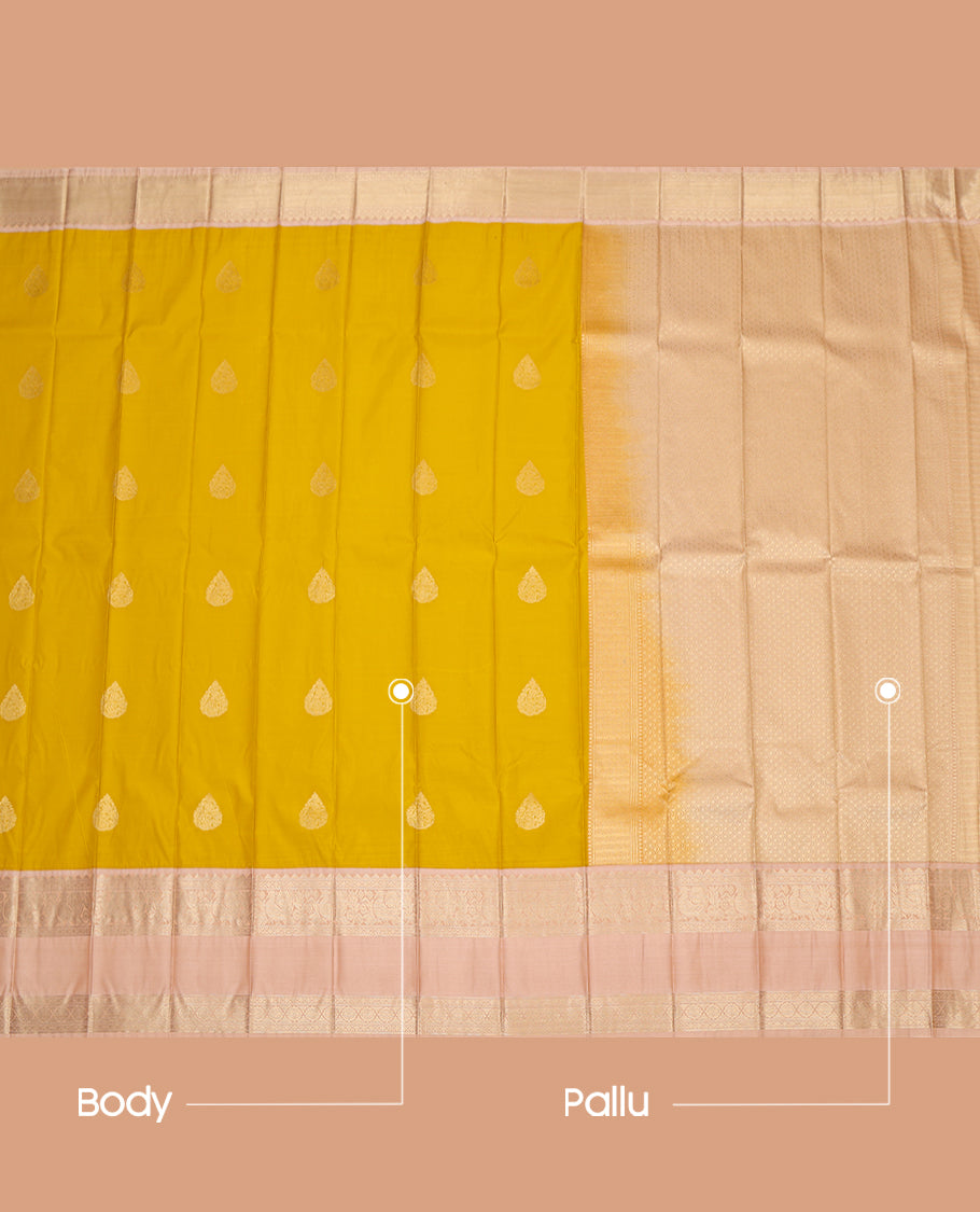 Yellow Budget Silk Saree