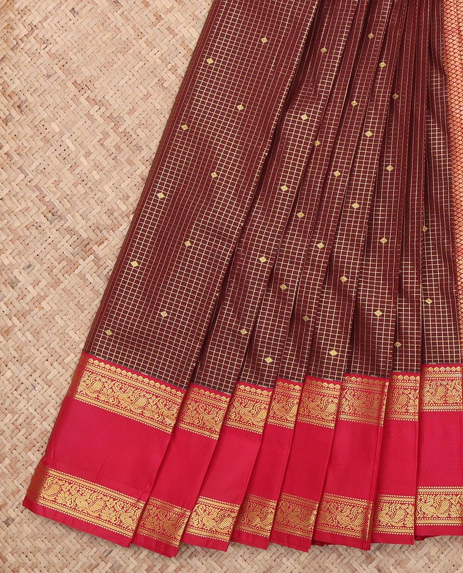 Brown Budget Silk Saree