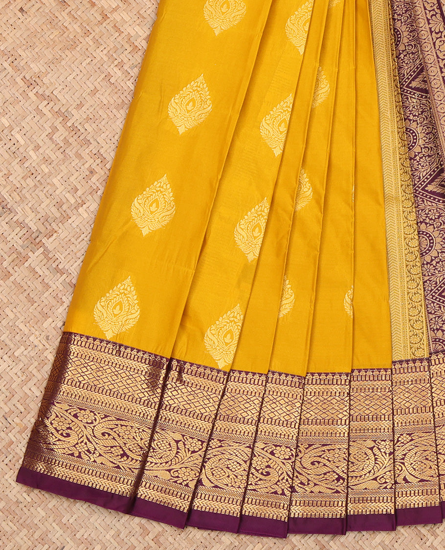 Yellow Budget Silk Saree