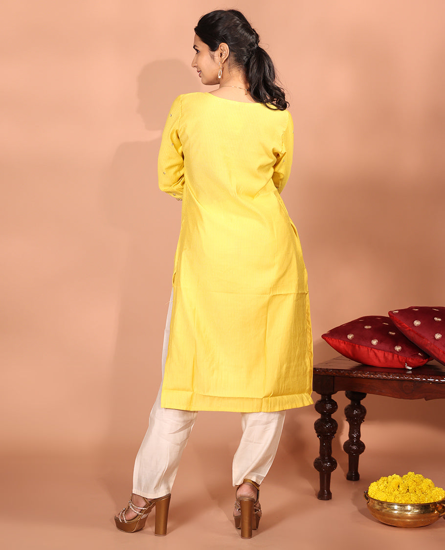 Yellow Vatican Readymade Kurti