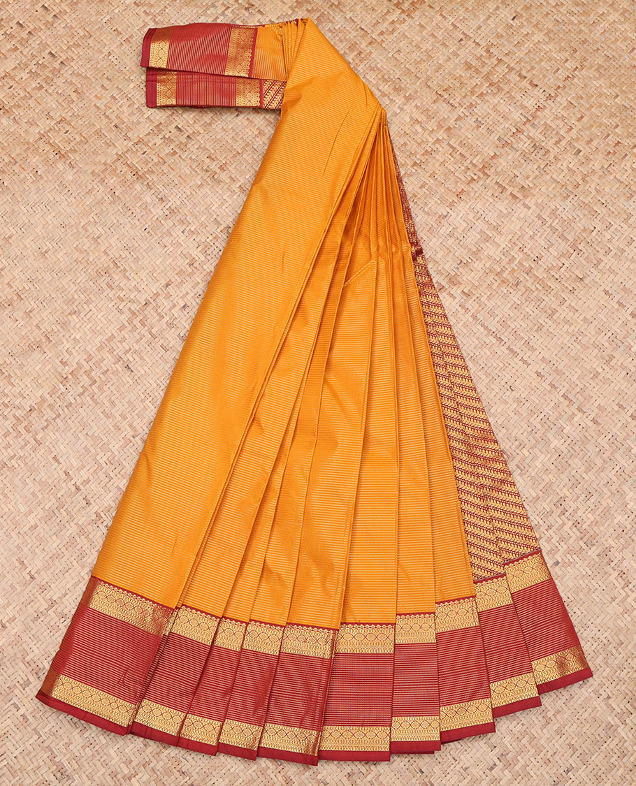 Orange Budget Silk Saree