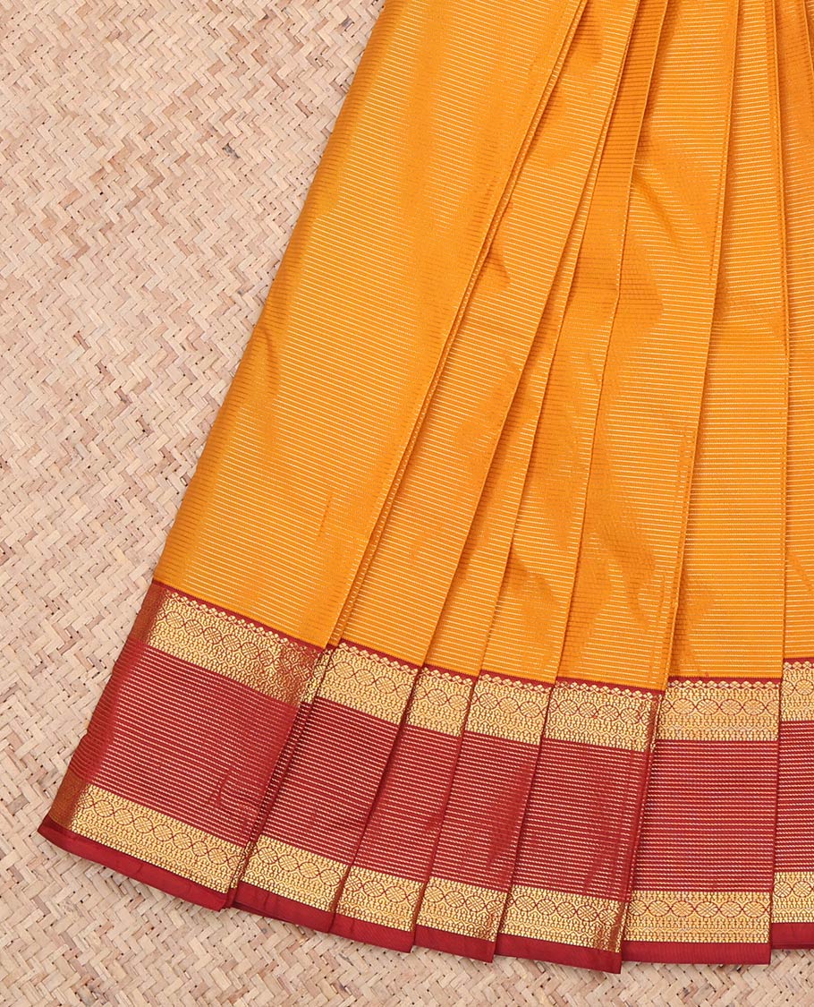 Orange Budget Silk Saree
