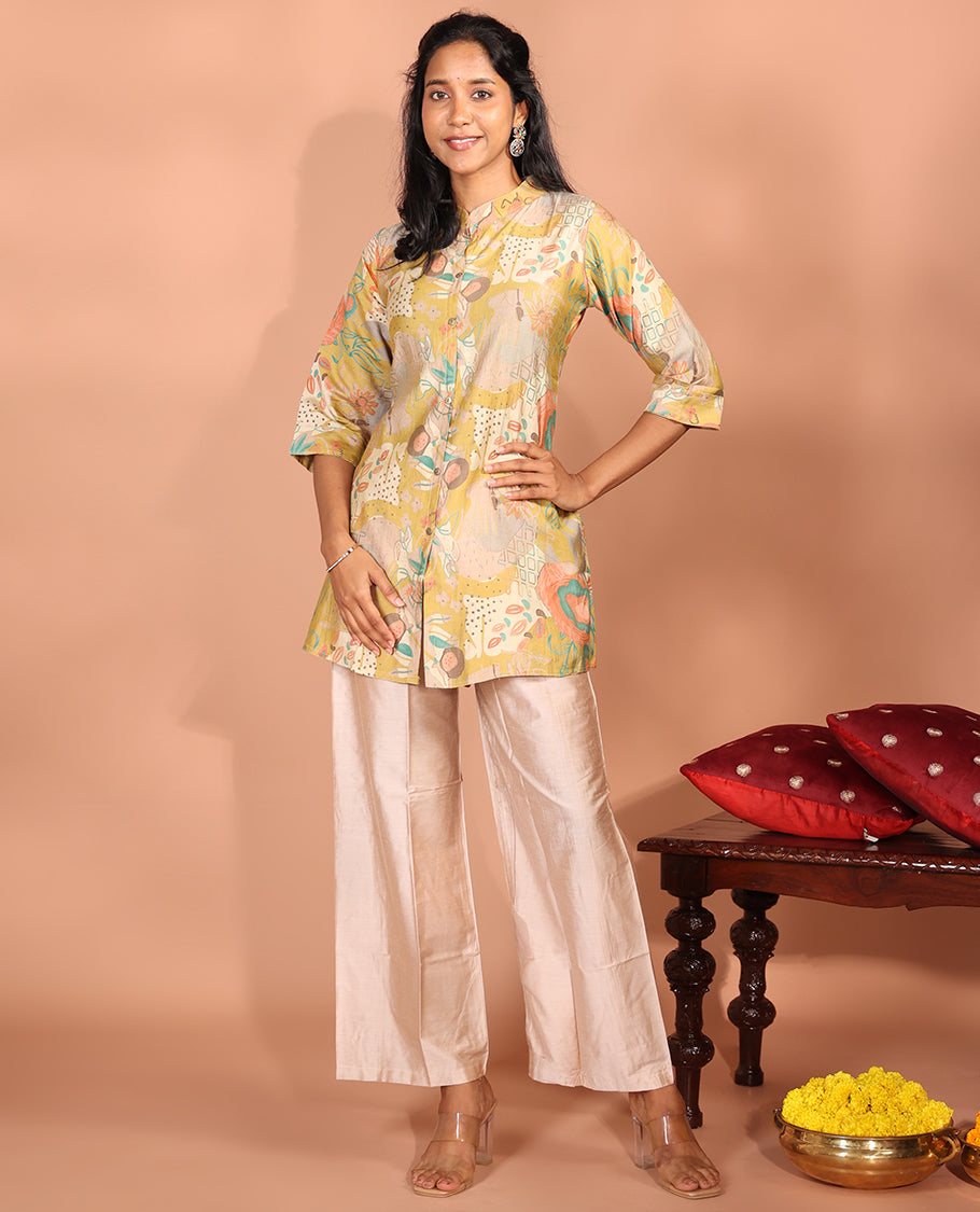 Multi-Color Vatican Readymade Short Kurti