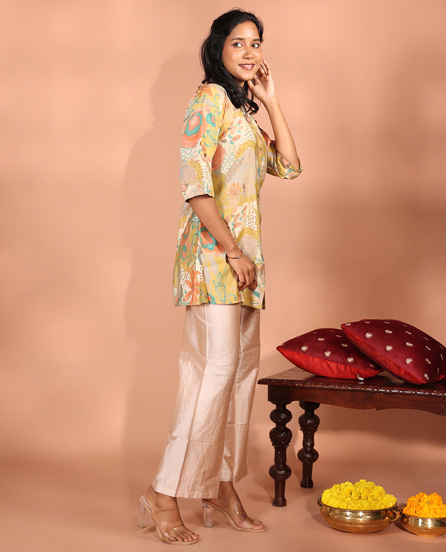 Multi-Color Vatican Readymade Short Kurti