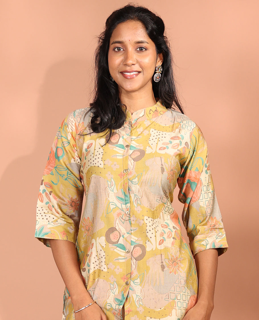 Multi-Color Vatican Readymade Short Kurti