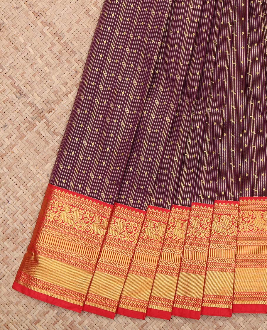 Wine Budget Silk Saree