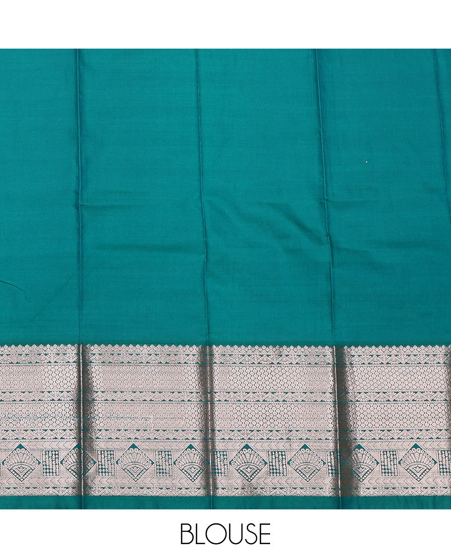 Purple Budget Silk Saree, Beautified with Zari Buttas All Over Its Body, Complemented by a Contrast Traditional Zari Design Border, Grand Jaal Pallu, and Paired with a Contrast Blouse