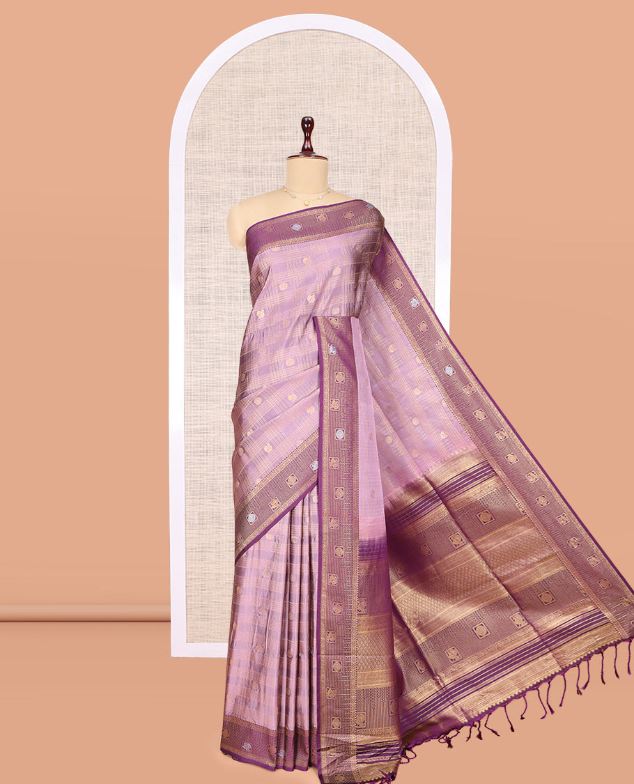 Pale Purple Budget Silk Saree