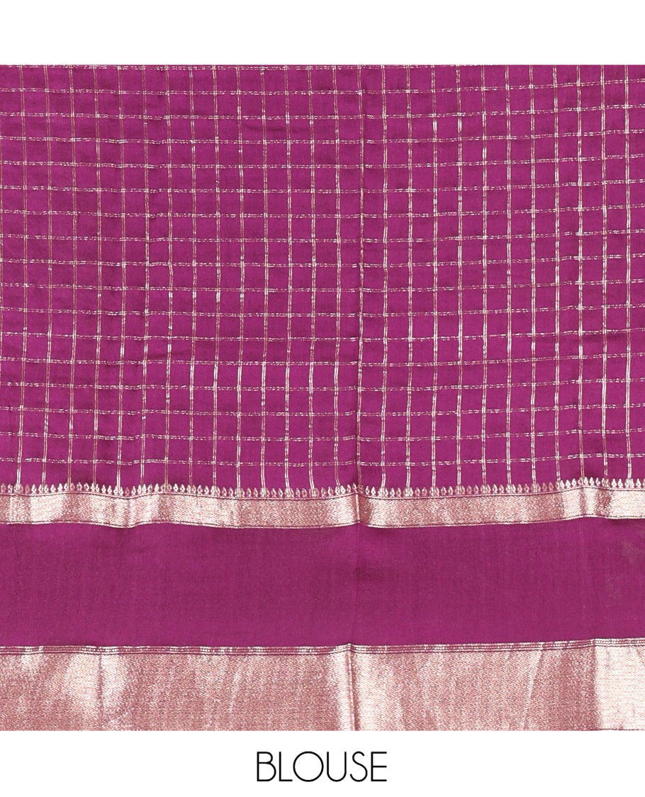 Yellow Assam Silk Saree