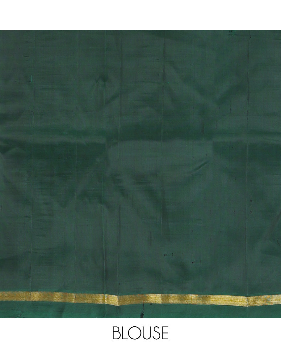 Grey Kanchipuram Silk Saree