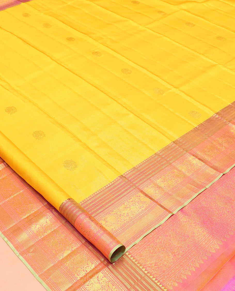 Yellow Kanchi Silk