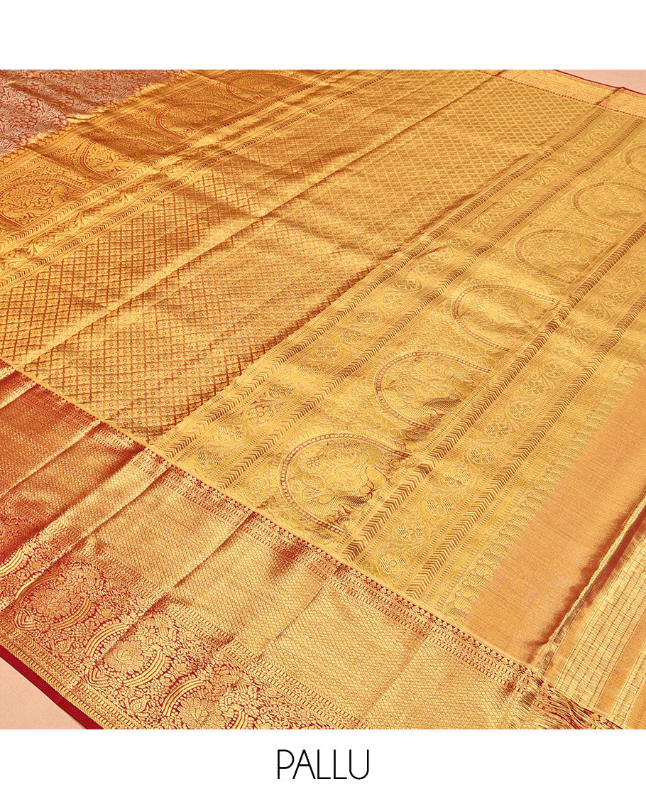 Gold Kanchipuram Tissue Silk Saree
