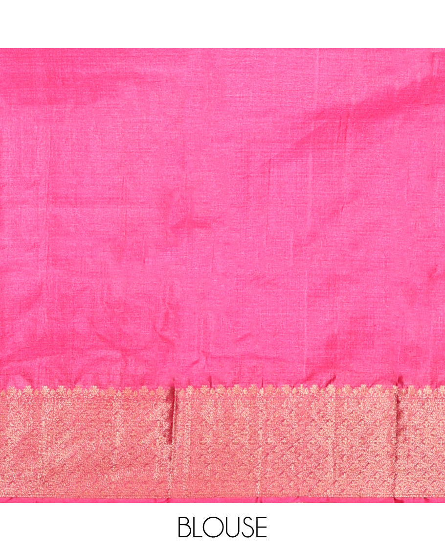 Blue Butta Fancy Tussar Saree