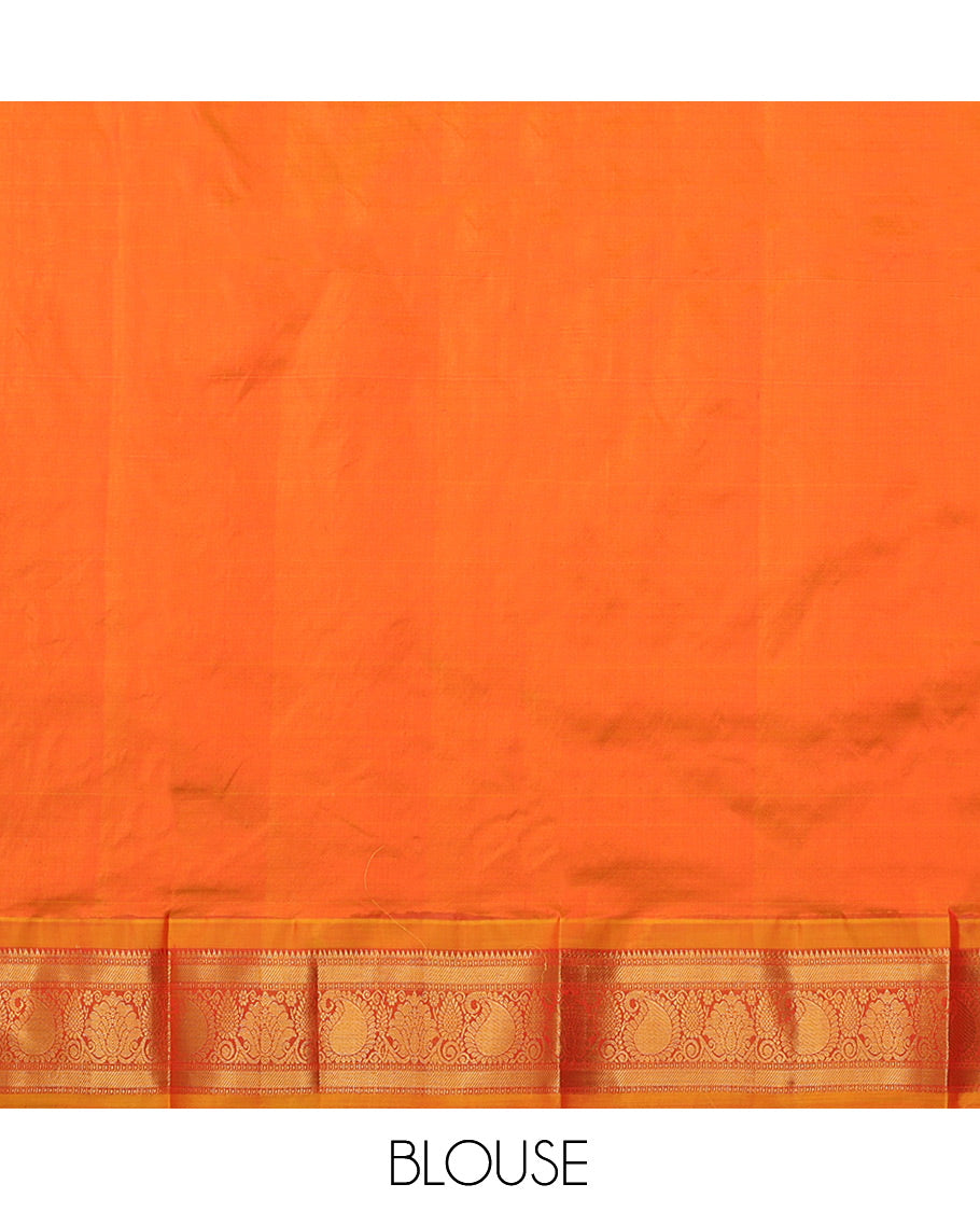 Maroon Pure-Silk Half-Saree