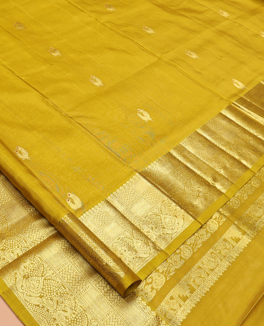 Green Venkatagiri Silk Saree