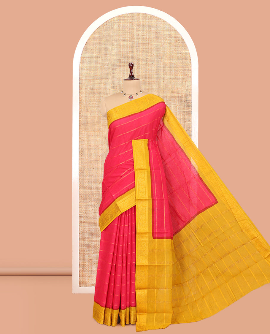 Red Sungudi Cotton Saree