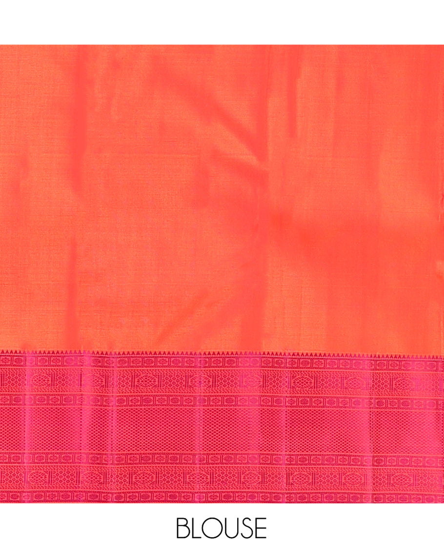 Maroon Kanchipuram Silk Saree