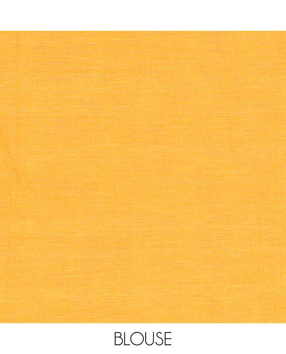 Borderless Orange Khadi Mul Cotton Saree, Artfully Designed with Heart Motifs Embroidery Across Its Body, Pallu mirrors the Same Design, and Paired with a Matching Blouse
