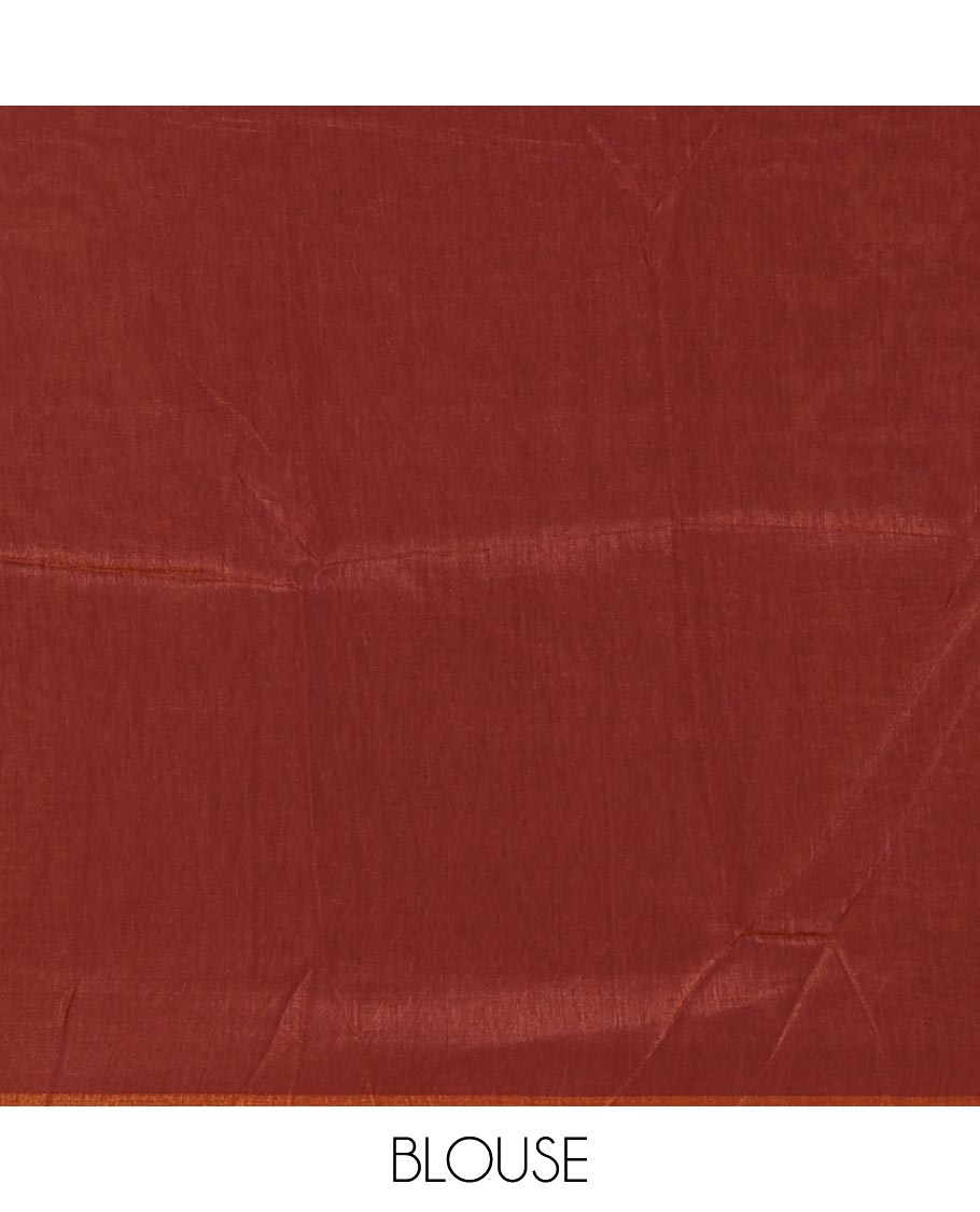 Borderless pink-maroon ombre-style 2d pattern dyed Fendy Crush saree, plain blouse