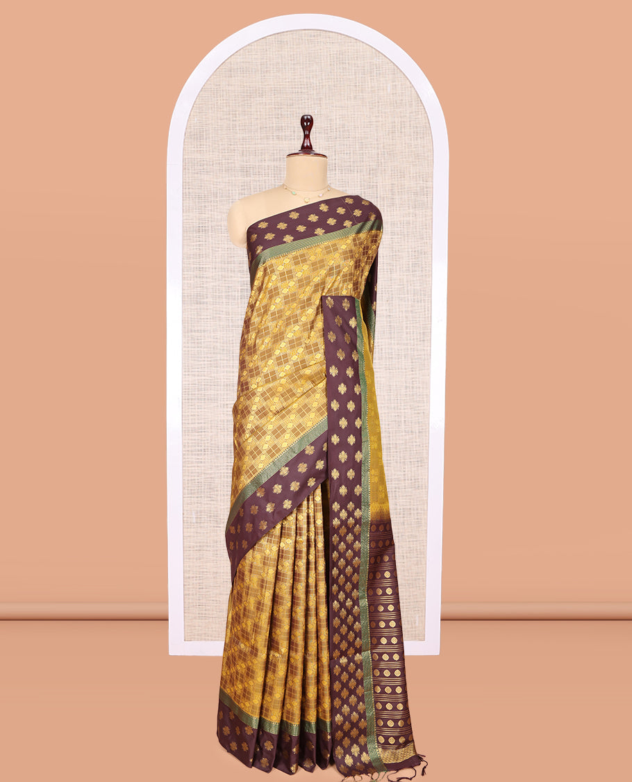 Mustard Budget Silk Saree