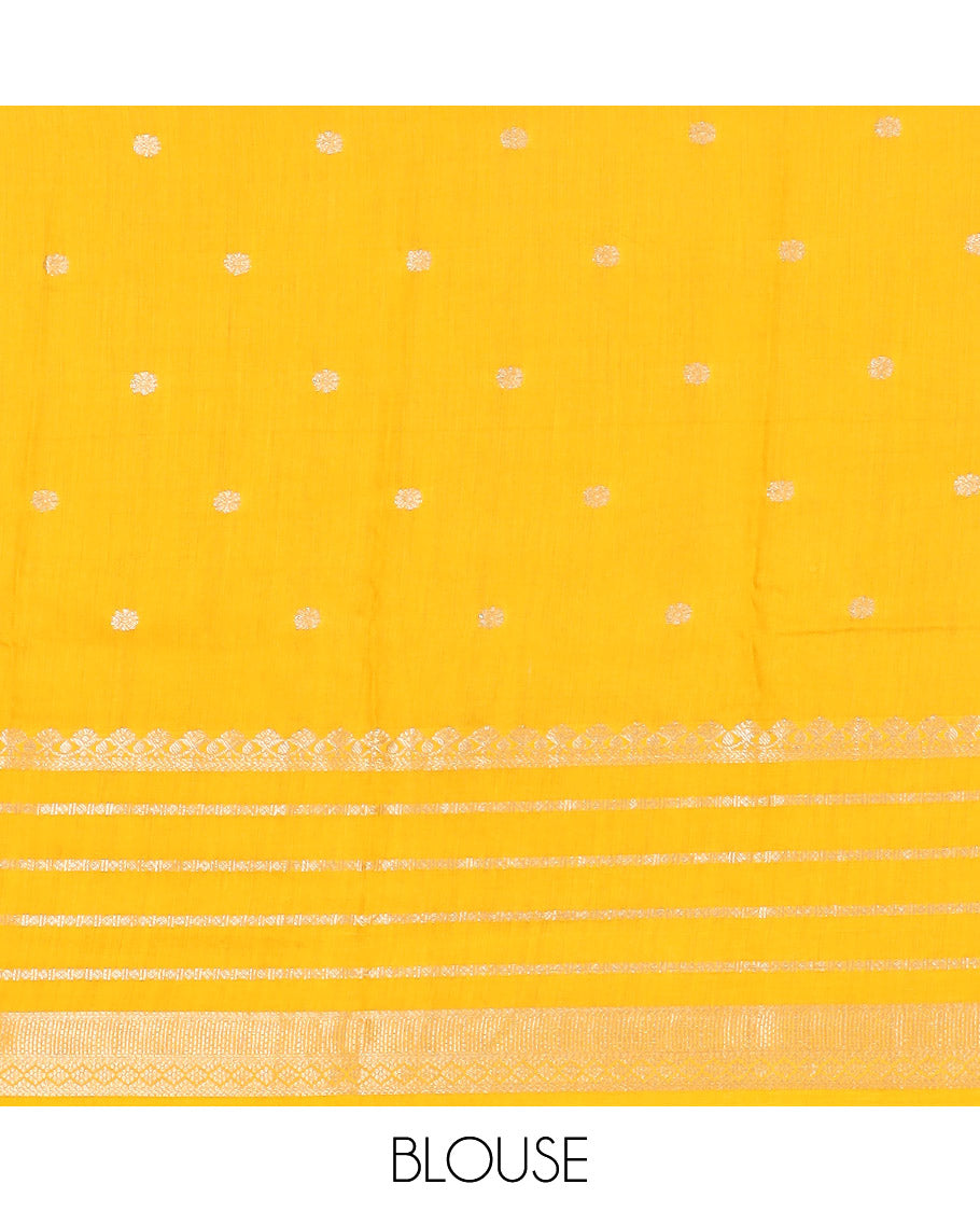 Maroon floral buttas Assam silk saree, contrast traditional zari border, and pallu of zari stripes