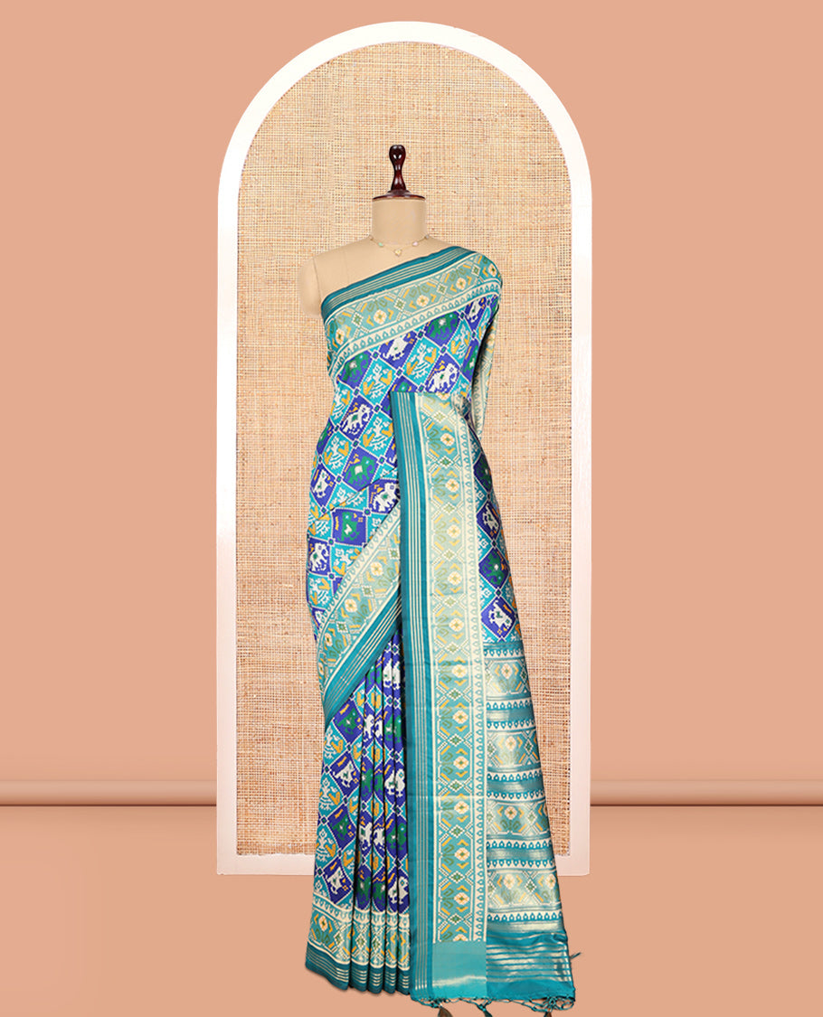 Blue Fancy Patola Saree