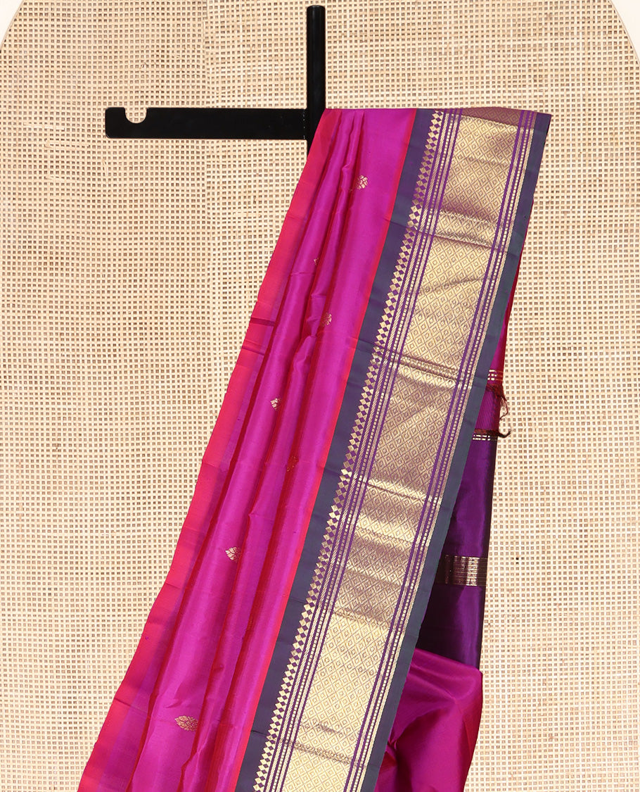 Pink Kanchipuram Silk Saree