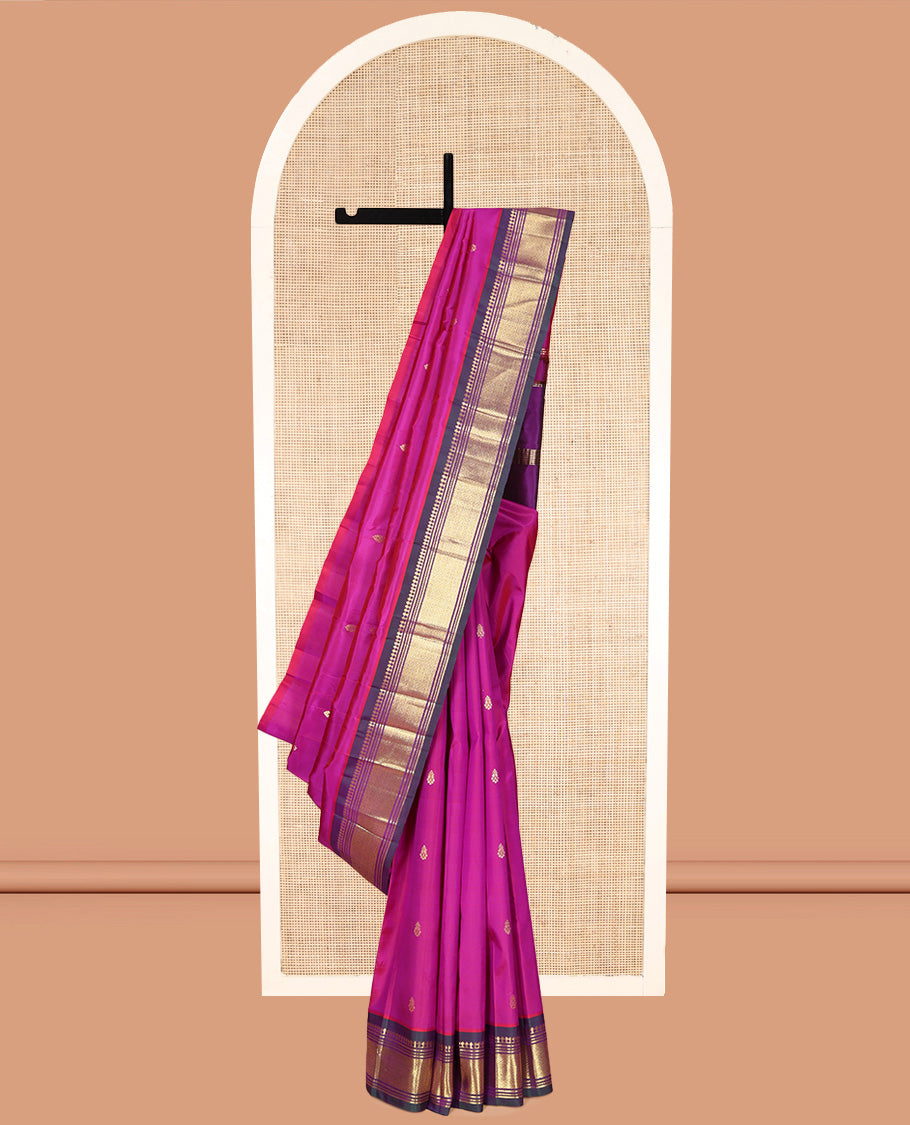 Pink Kanchipuram Silk Saree