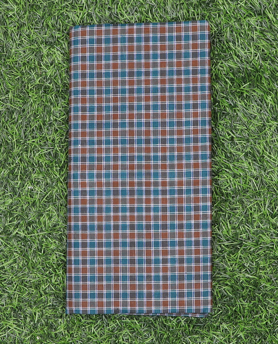 Multi-hue micro sized checks printed cozy cotton lungi